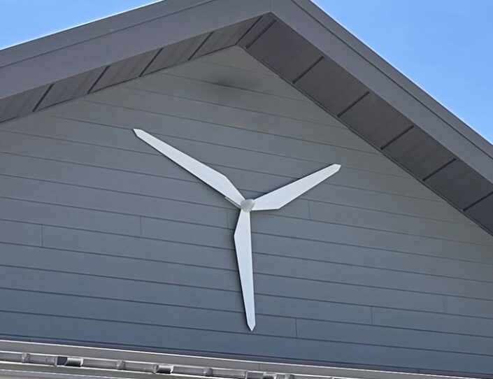 Zoom of wind turbine
